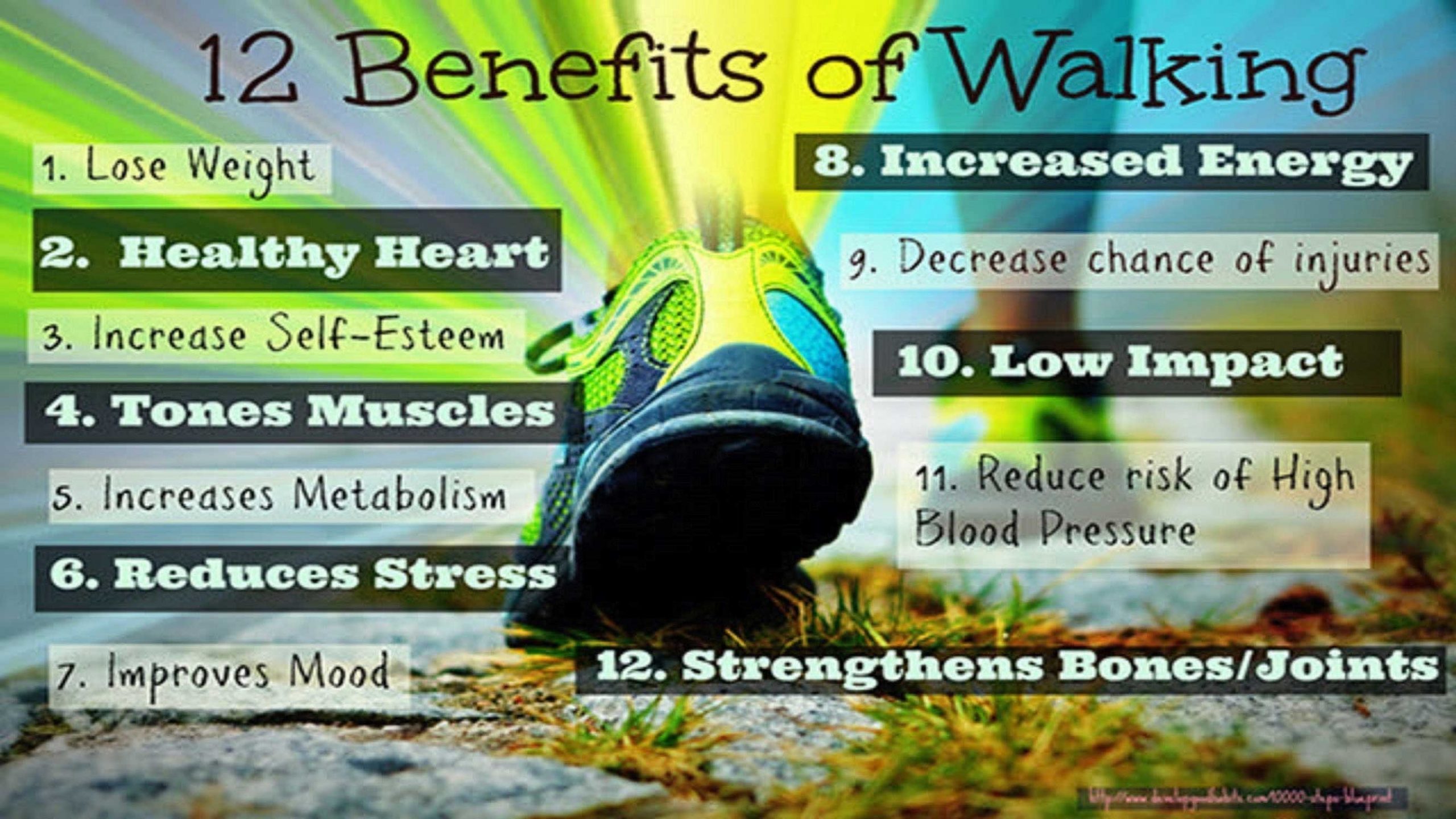 12BenefitsOfWalking